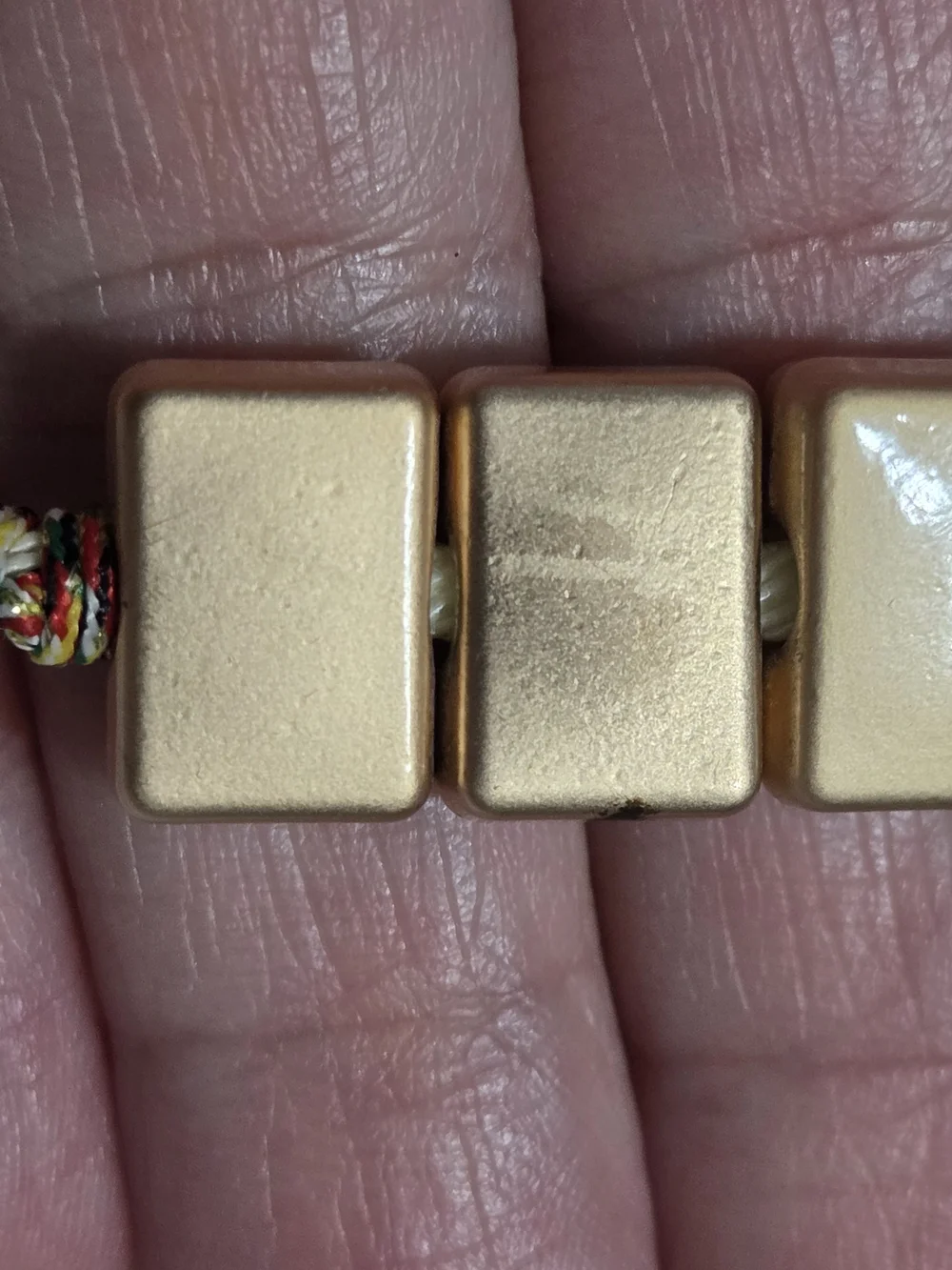 Lucky Mahjong Tile Bracelet Feng Shui Wealth & Success Charm Adjustable Cord
